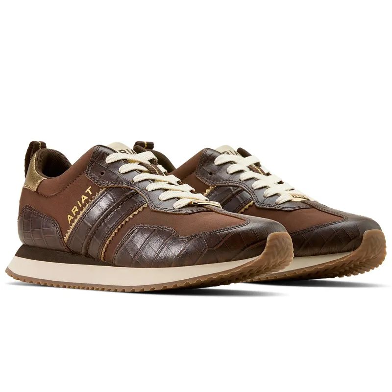 Ariat Ranch Runner Womens Sneakers - Aged Tan-1