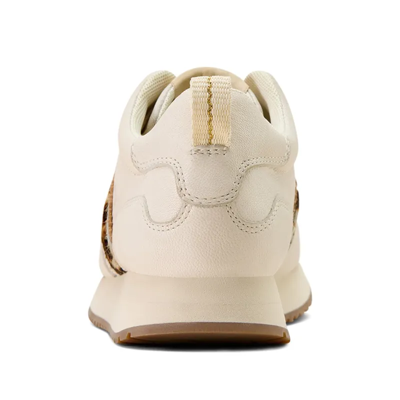 Ariat Ranch Runner Women's Sneakers - Bright Cream/Leopard-4