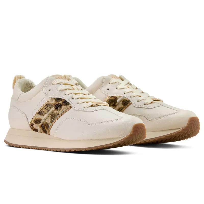 Ariat Ranch Runner Women's Sneakers - Bright Cream/Leopard-1