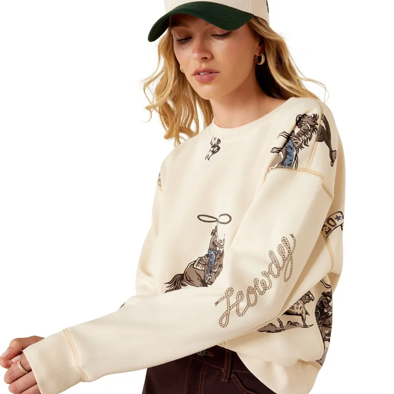 Ariat Rancher Women's Sweatshirt - Parchment-3