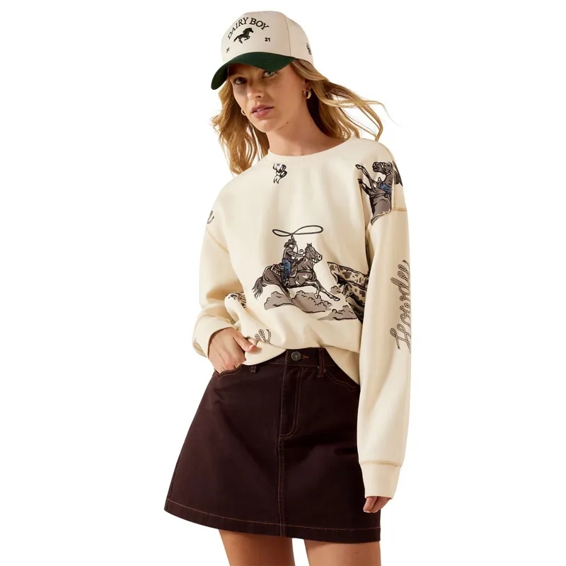 Ariat Rancher Women's Sweatshirt - Parchment-2