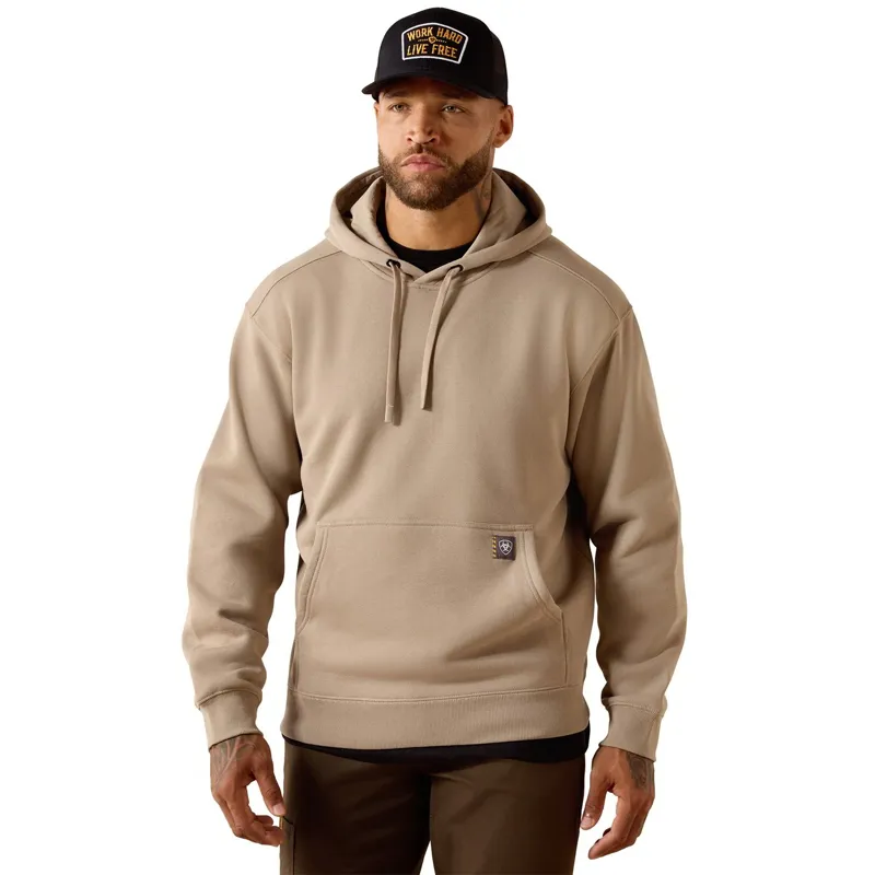 Ariat Rebar Lightweight Men's Workhog Hoodie - Greige-1