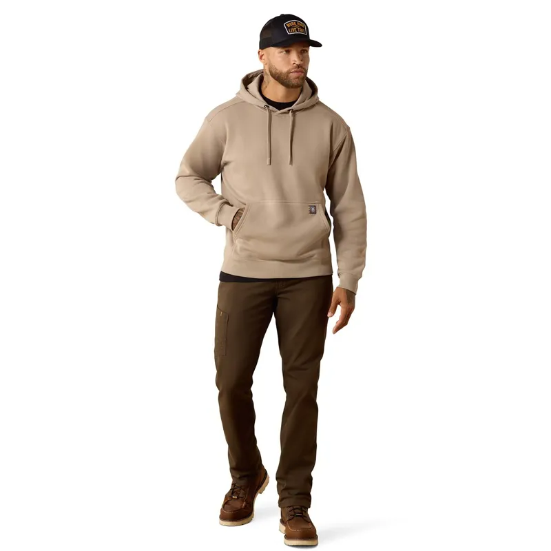 Ariat Rebar Lightweight Men's Workhog Hoodie - Greige-2