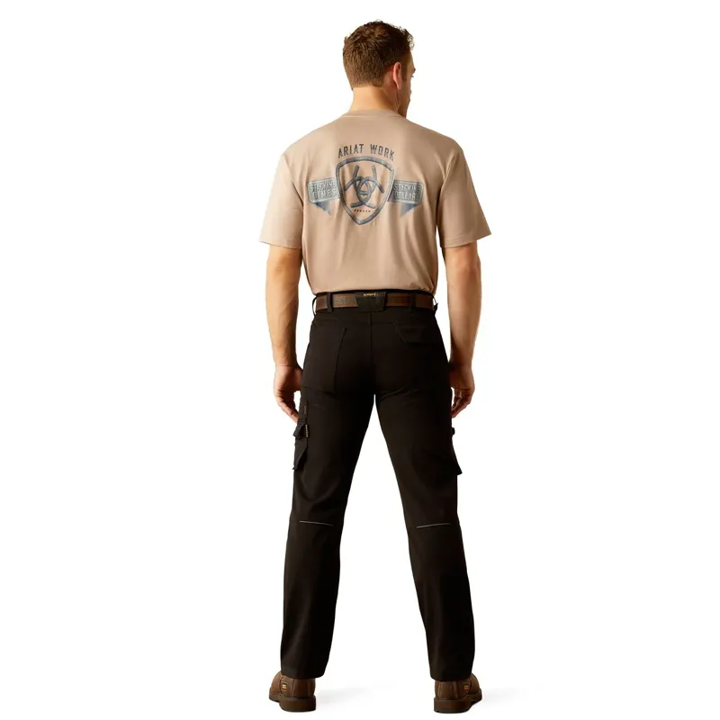 Ariat Rebar Cordura M7 Slim Dynamic Utility Mens Work Pants - Black-2
