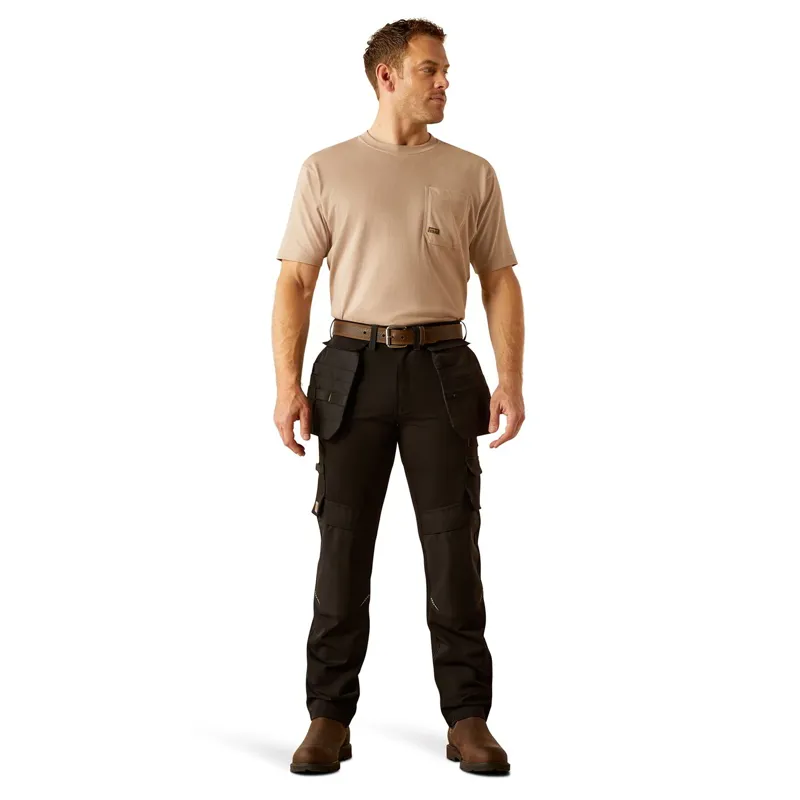 Ariat Rebar Cordura M7 Slim Dynamic Utility Mens Work Pants - Black-1