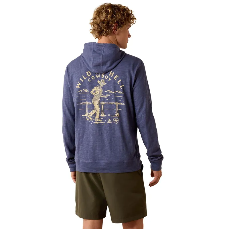 Ariat Men's Retro Lightweight Western Hoodie - Nightshadow-1