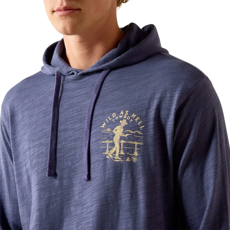Ariat Men's Retro Lightweight Western Hoodie - Nightshadow-2