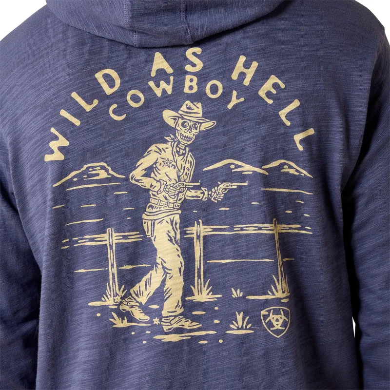 Ariat Men's Retro Lightweight Western Hoodie - Nightshadow-3