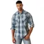 Ariat Men's Retro Long Sleeve Shirt - Heathcliff/Blue