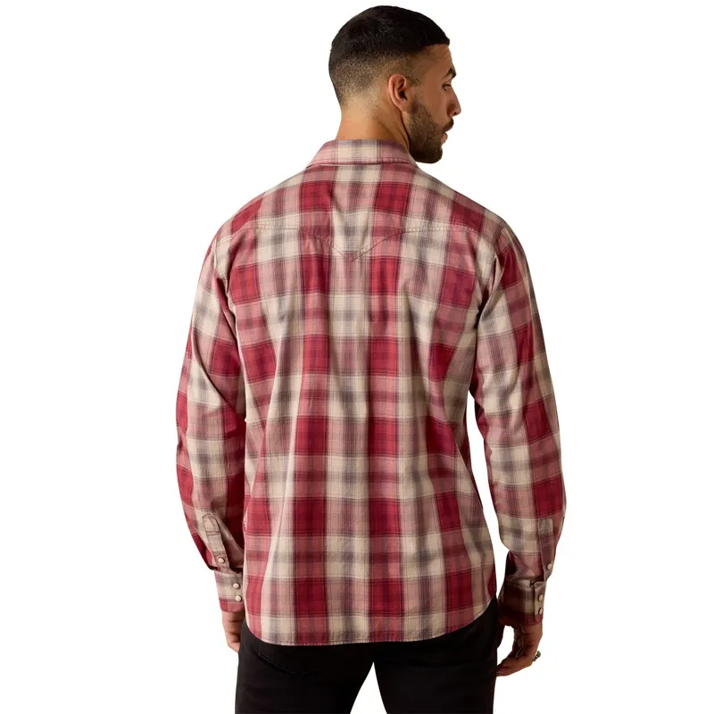 Ariat Men's Retro Long Sleeve Shirt - Hawthorne/Red-1