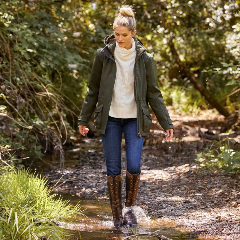 Ariat Rhodium H2O Womens Insulated Parka Jacket - Rosin-1