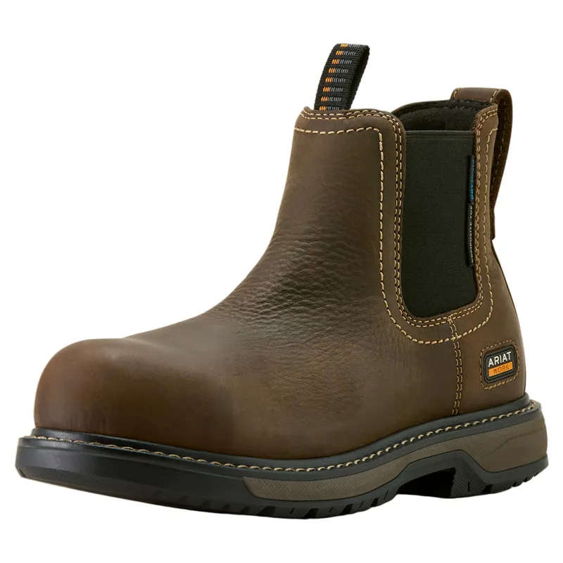 Ariat Riveter Chelsea Waterproof Women's Work Boots - Dark Brown