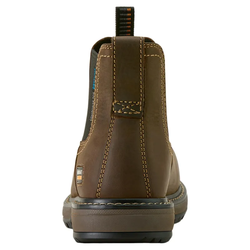 Ariat Riveter Chelsea Waterproof Women's Work Boots - Dark Brown-3
