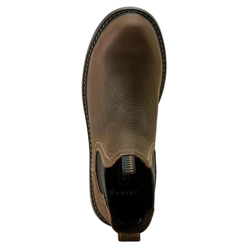 Ariat Riveter Chelsea Waterproof Women's Work Boots - Dark Brown-2