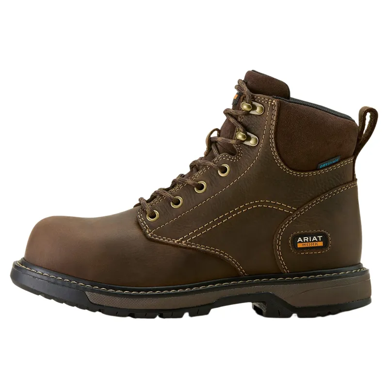 Ariat Riveter H2O Women's Waterproof Composite Toe Work Boots - Dark Brown-1