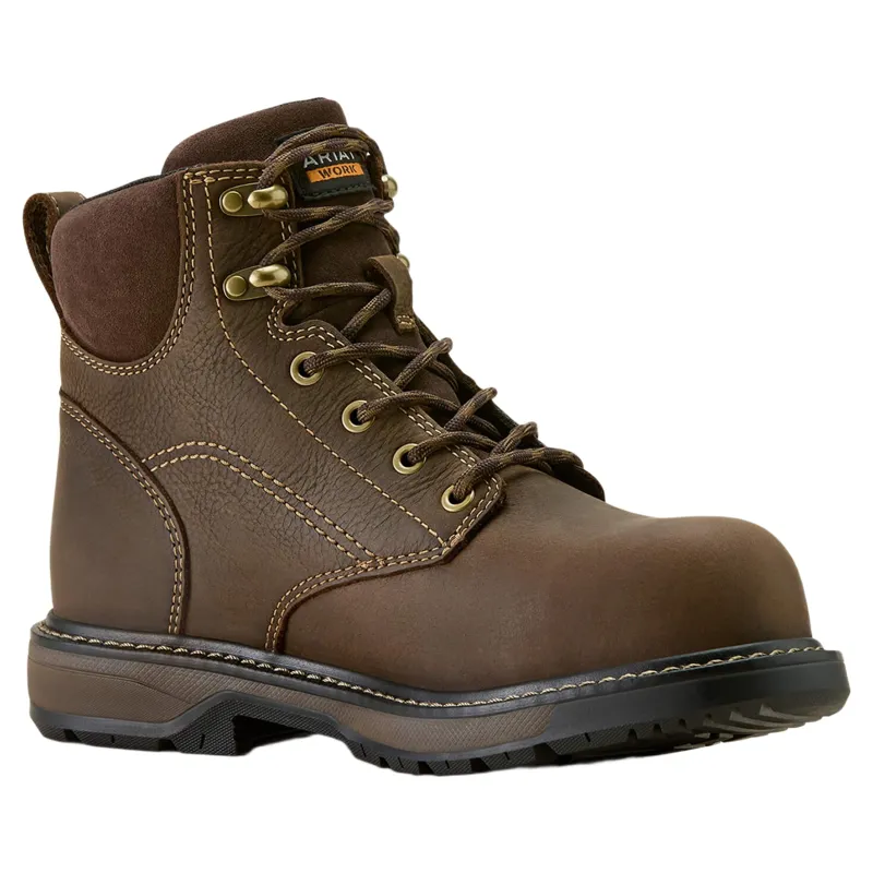 Ariat Riveter H2O Women's Waterproof Composite Toe Work Boots - Dark Brown-3