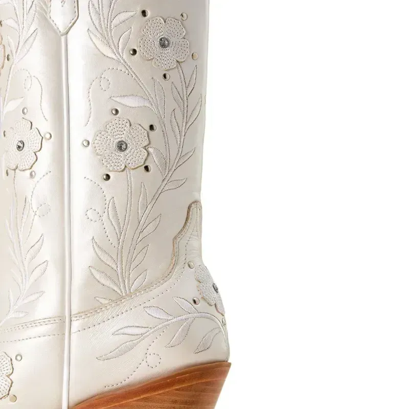 Ariat Romance J Toe Women's Western Boots - Pearly White-4