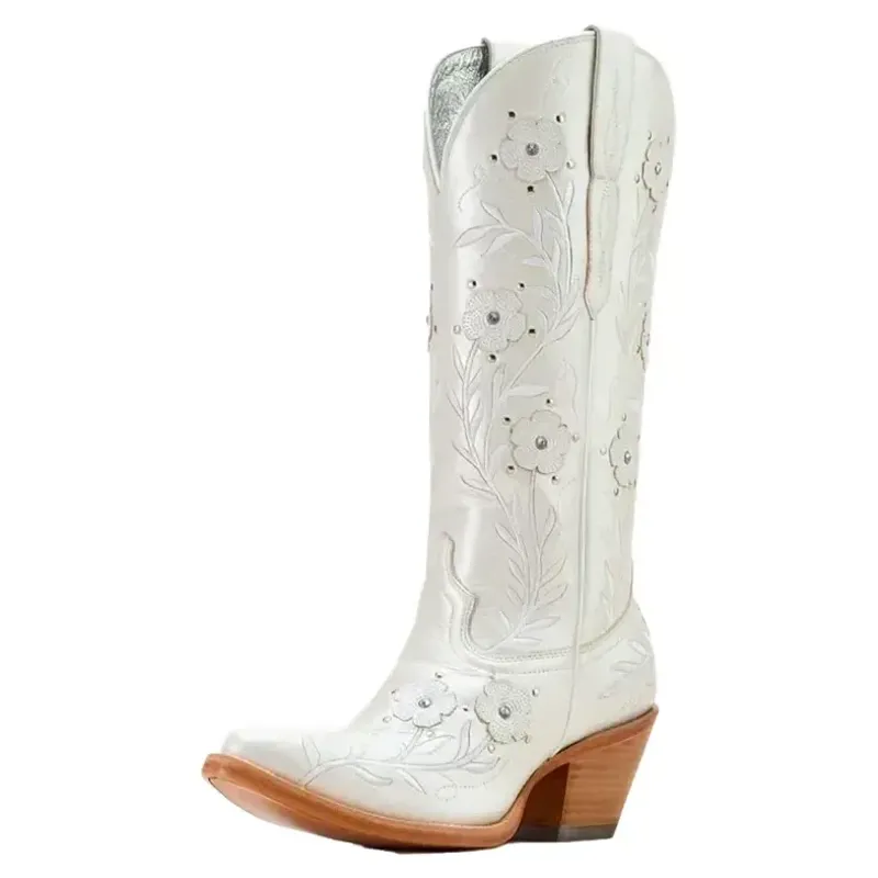 Ariat Romance J Toe Women's Western Boots - Pearly White