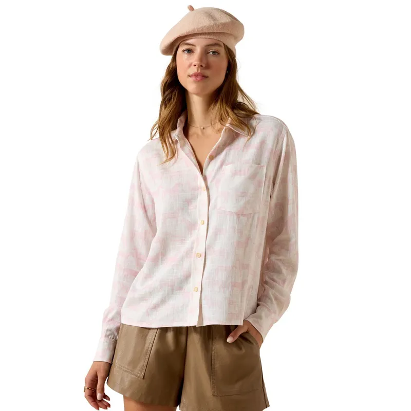 Ariat Country Rudford Womens Shirt - Icy Pink/Horse Print