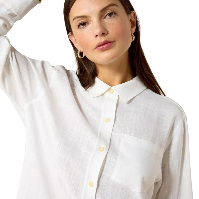 Ariat Country Rudford Women's Shirt - White-2