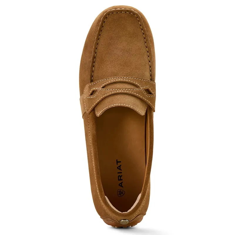 Ariat Selene Driving Moc Shoe - Caramel Suede-5