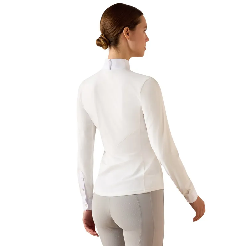 Ariat SolVeil Women's Show Shirt - White-1