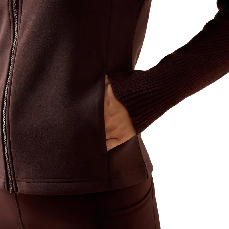 Ariat Skadi Women's Full Zip Sweatshirt - Chocolate Plum-4