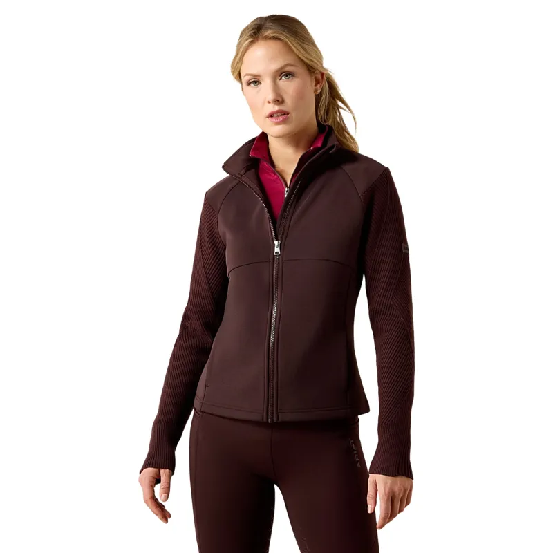 Ariat Skadi Women's Full Zip Sweatshirt - Chocolate Plum