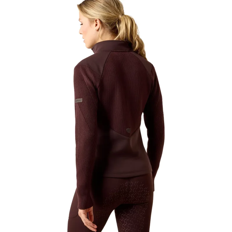 Ariat Skadi Women's Full Zip Sweatshirt - Chocolate Plum-1
