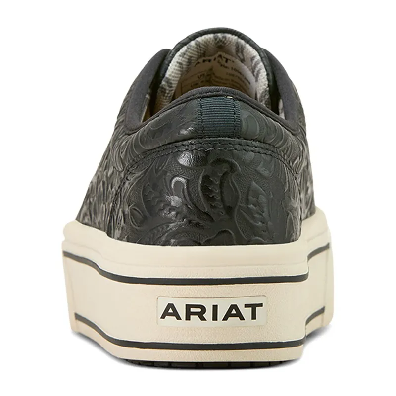 Ariat Women's Skylar Platform Sneakers - Black Floral Emboss-1