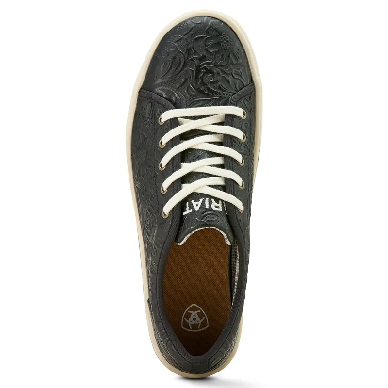 Ariat Women's Skylar Platform Sneakers - Black Floral Emboss-5