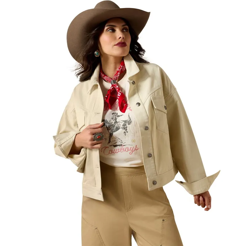 Ariat Solar Women's Cotton Twill Jacket - Summer Sand-1