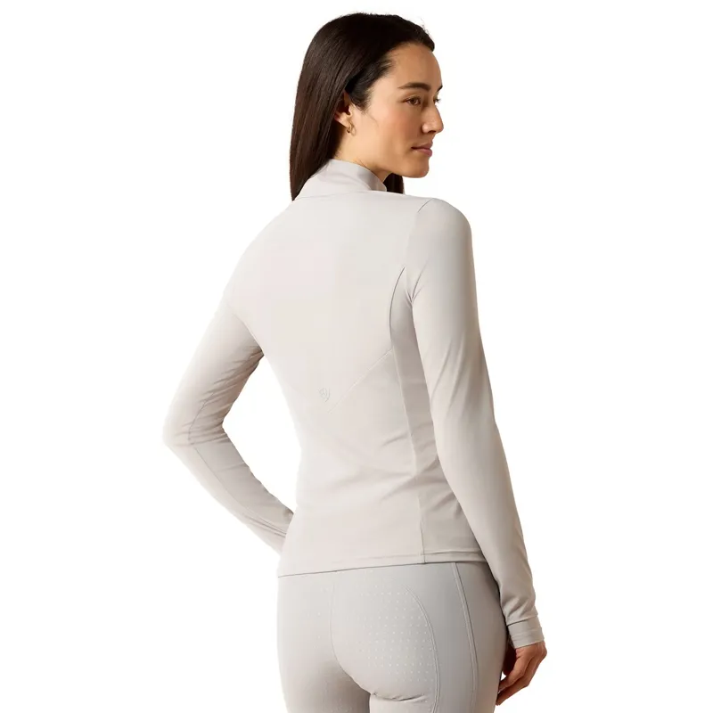 Ariat SolVeil Womens 1/2 Zip Base Layer - Show Grey-1