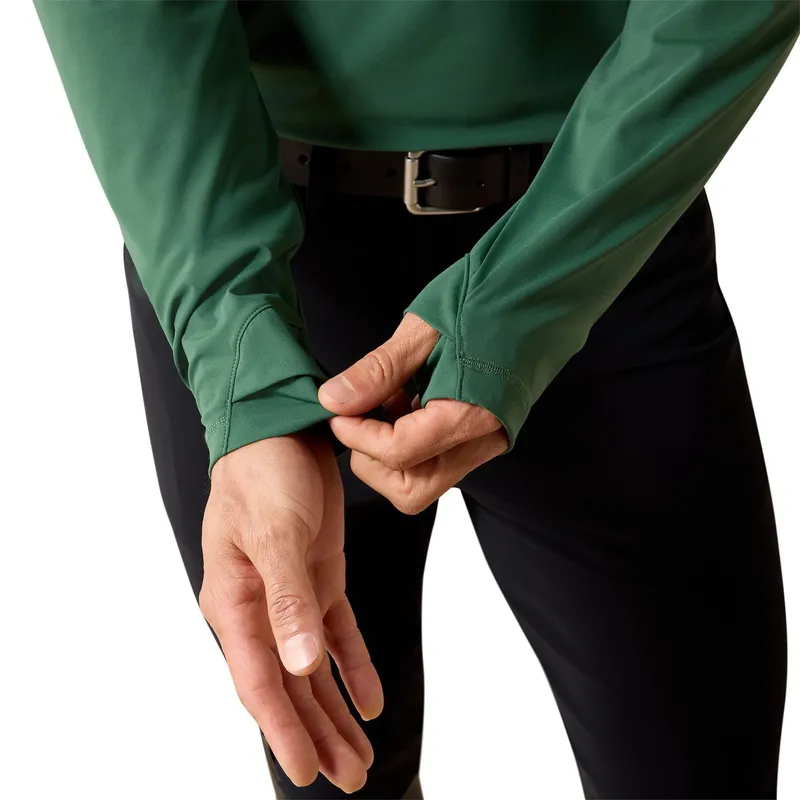 Ariat SolVeil Mens Quarter Zip Baselayer - Monstera-4