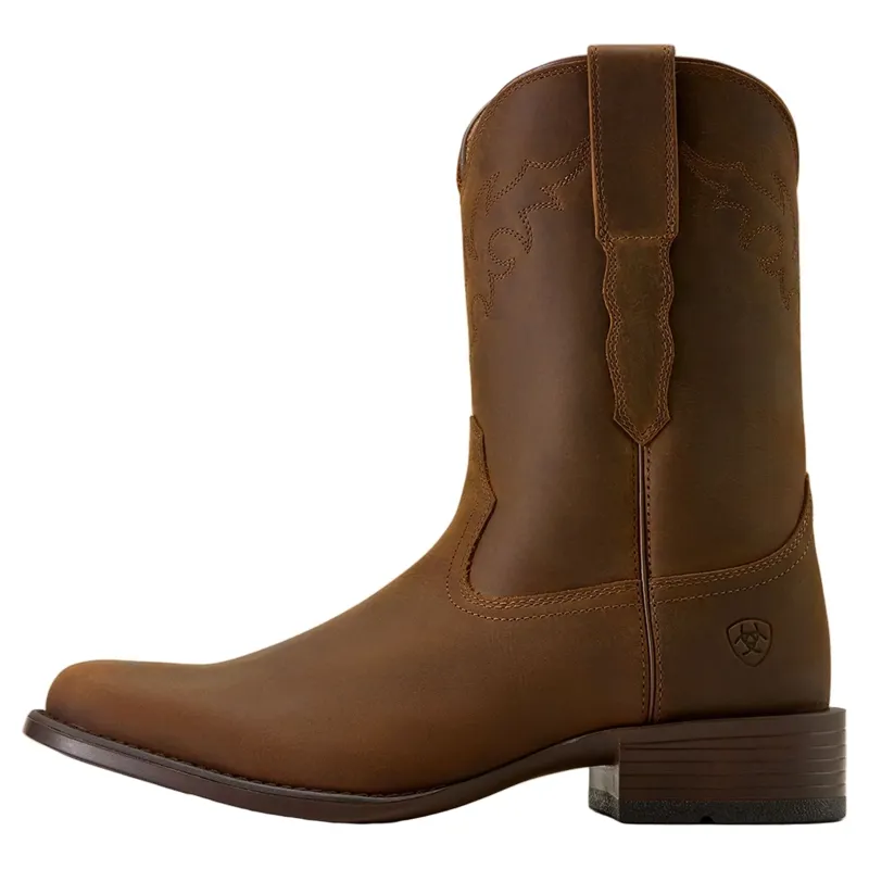 Ariat Sonoro Men's Roper Toe Western Boots - Distressed Brown-3