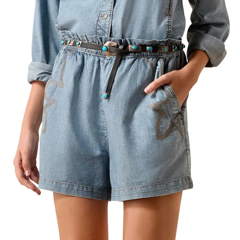 Ariat Summer Women's Denim Shorts - Marine Blue-1