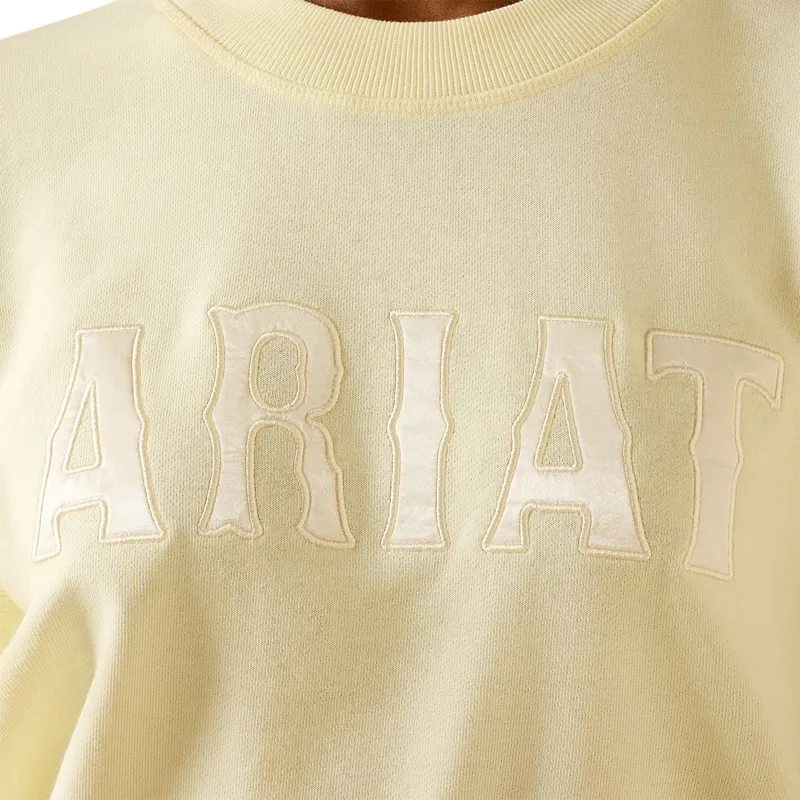 Ariat Essential Women's Crew Neck Sweatshirt - Pear Sorbet-2