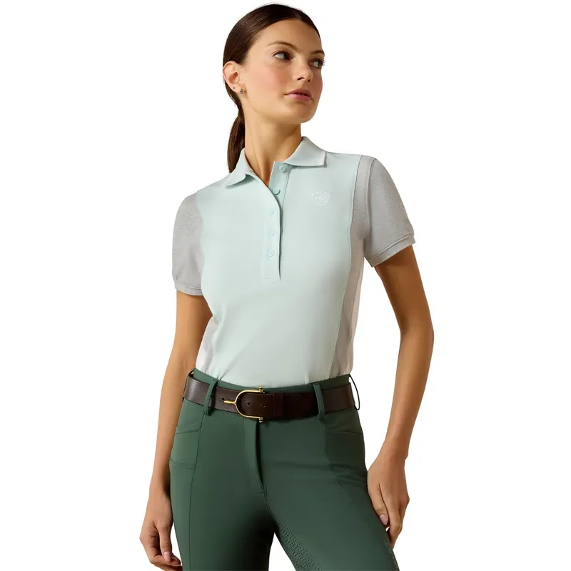 Ariat Taryn Women's Polo Shirt - Starlight Blue/Grey