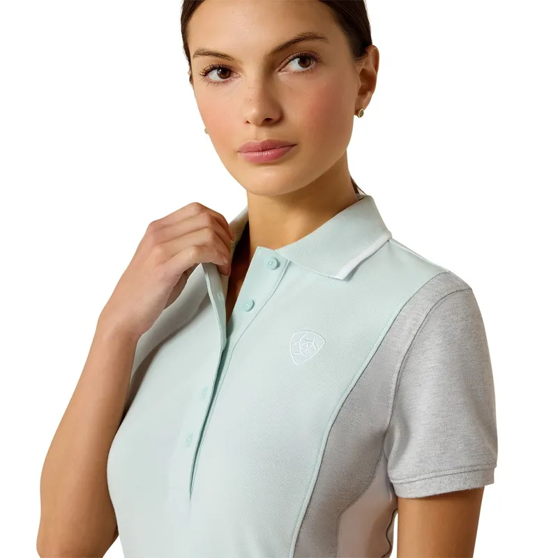 Ariat Taryn Women's Polo Shirt - Starlight Blue/Grey-2
