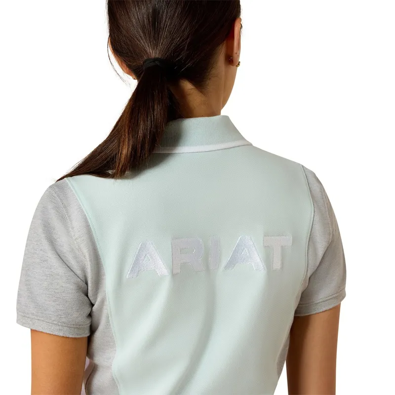 Ariat Taryn Women's Polo Shirt - Starlight Blue/Grey-3