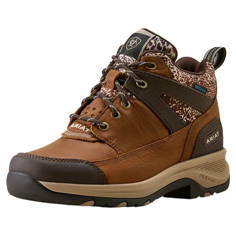 Ariat Terrain Trek Waterproof Women's Boots - Natural Tan/Animal Print