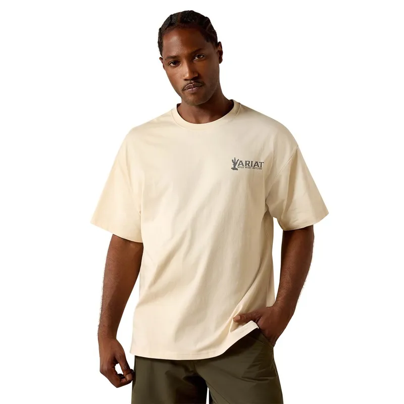 Ariat The Wicked Boxy Men's T-Shirt - Sandshell-1