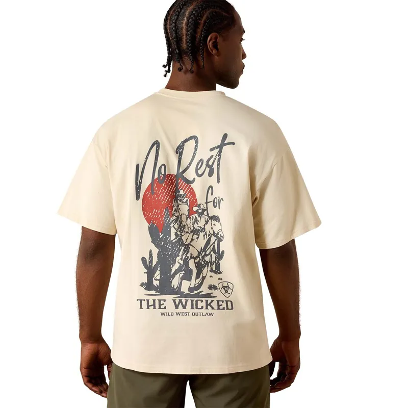 Ariat The Wicked Boxy Men's T-Shirt - Sandshell