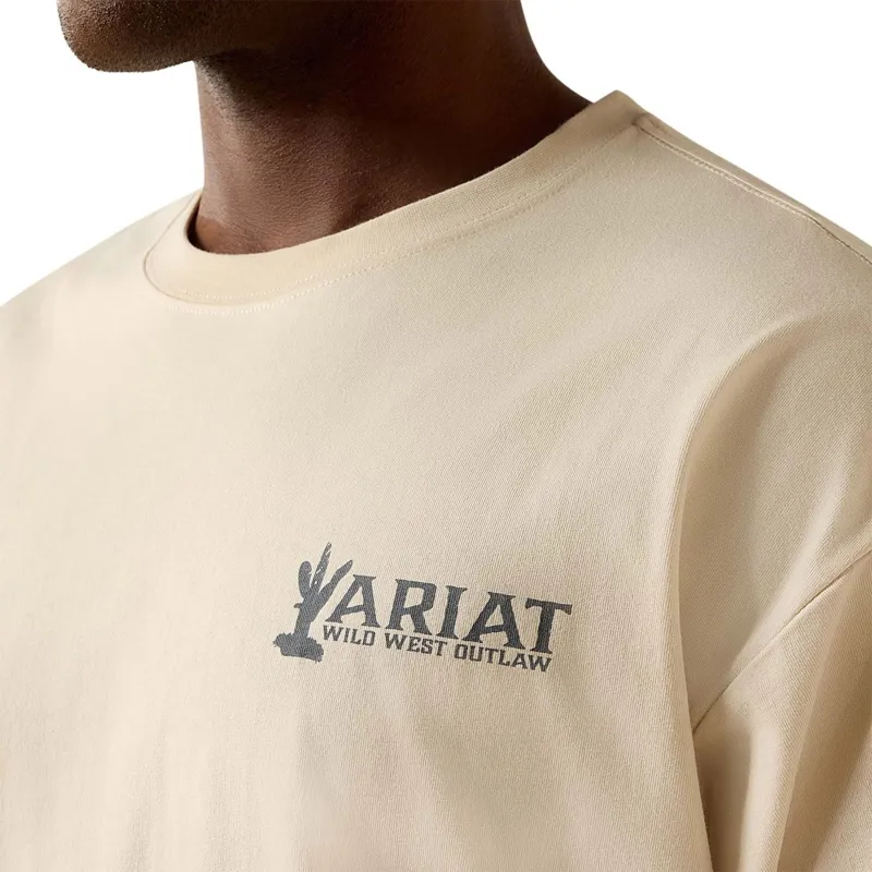Ariat The Wicked Boxy Men's T-Shirt - Sandshell-2