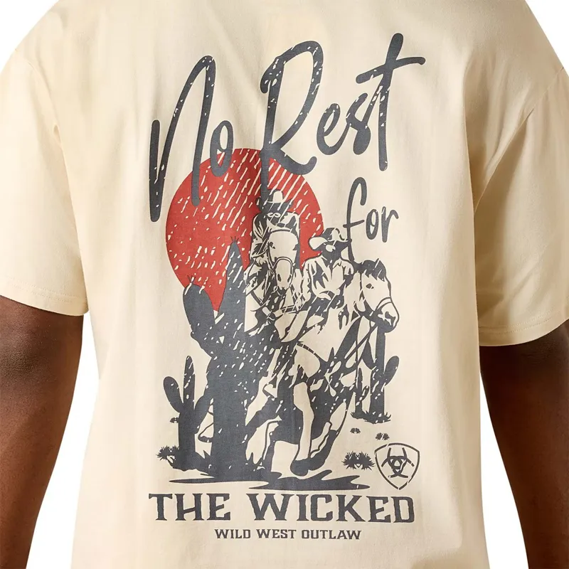 Ariat The Wicked Boxy Men's T-Shirt - Sandshell-3