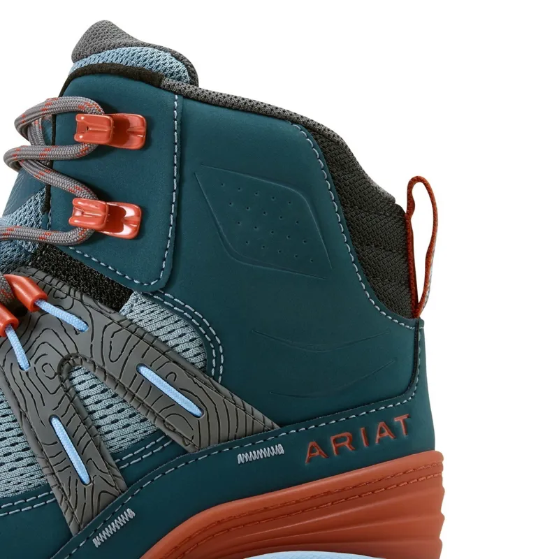 Ariat Traverse Mid Height Women's Waterproof Hiking Boots - Blue Depths-8
