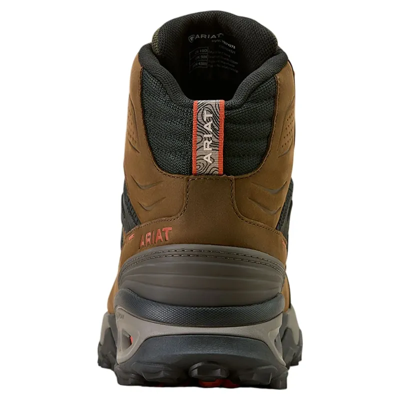Ariat Traverse Mid-Height Men's Waterproof Hiking Boots - Brown Bark/Evergreen-2