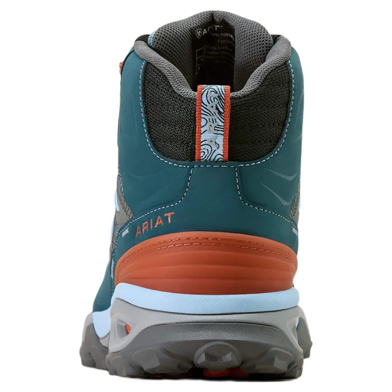 Ariat Traverse Mid Height Women's Waterproof Hiking Boots - Blue Depths-5