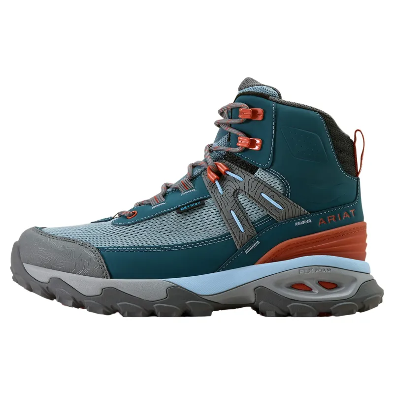 Ariat Traverse Mid Height Women's Waterproof Hiking Boots - Blue Depths-2