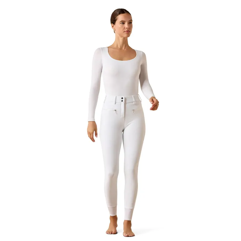 Ariat Tri Factor Allure Full Grip Women's Competition Breeches - White-2